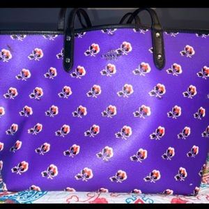 Coach reversible city tote bag